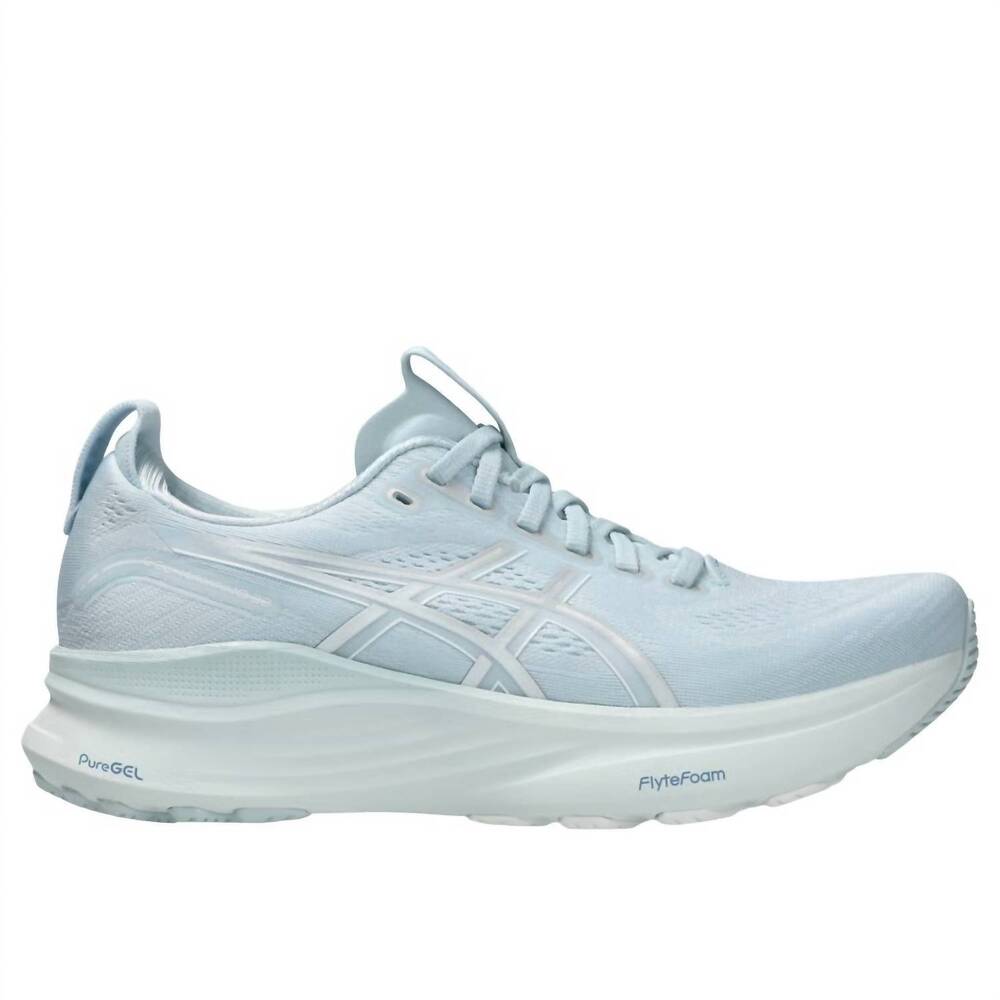NEW ASICS women's gel-kayano 32 running shoes in sky/pure silver